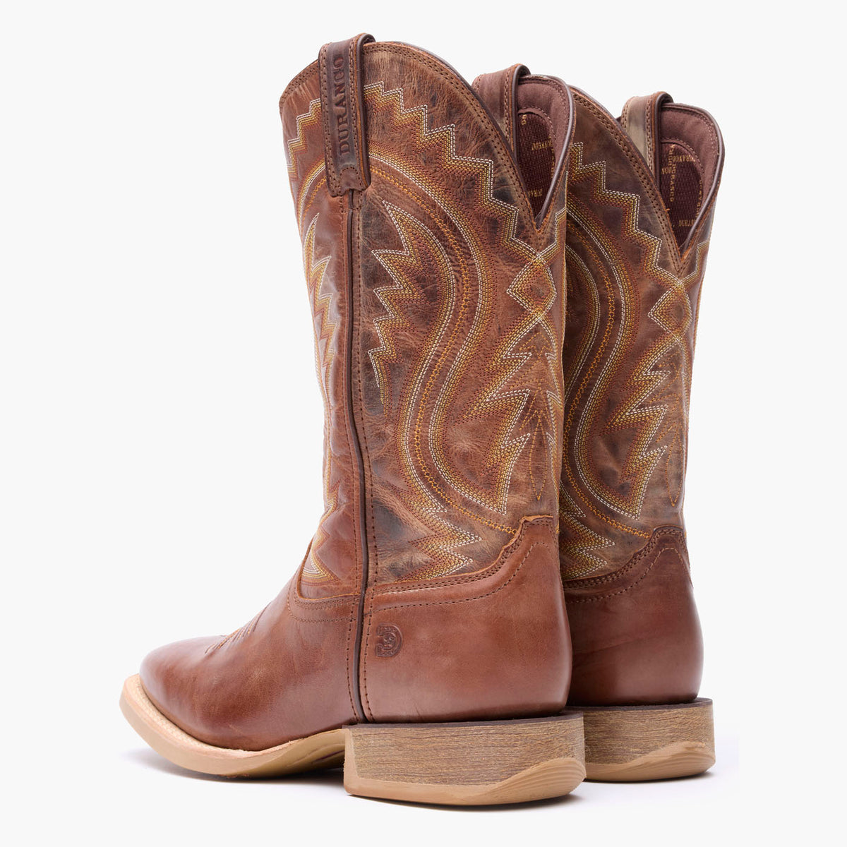 Back pair view of Durango® Rebel Pro™ Burnished Tan Western Boot