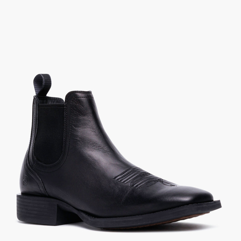 Front view of a Durango® black chelsea boot