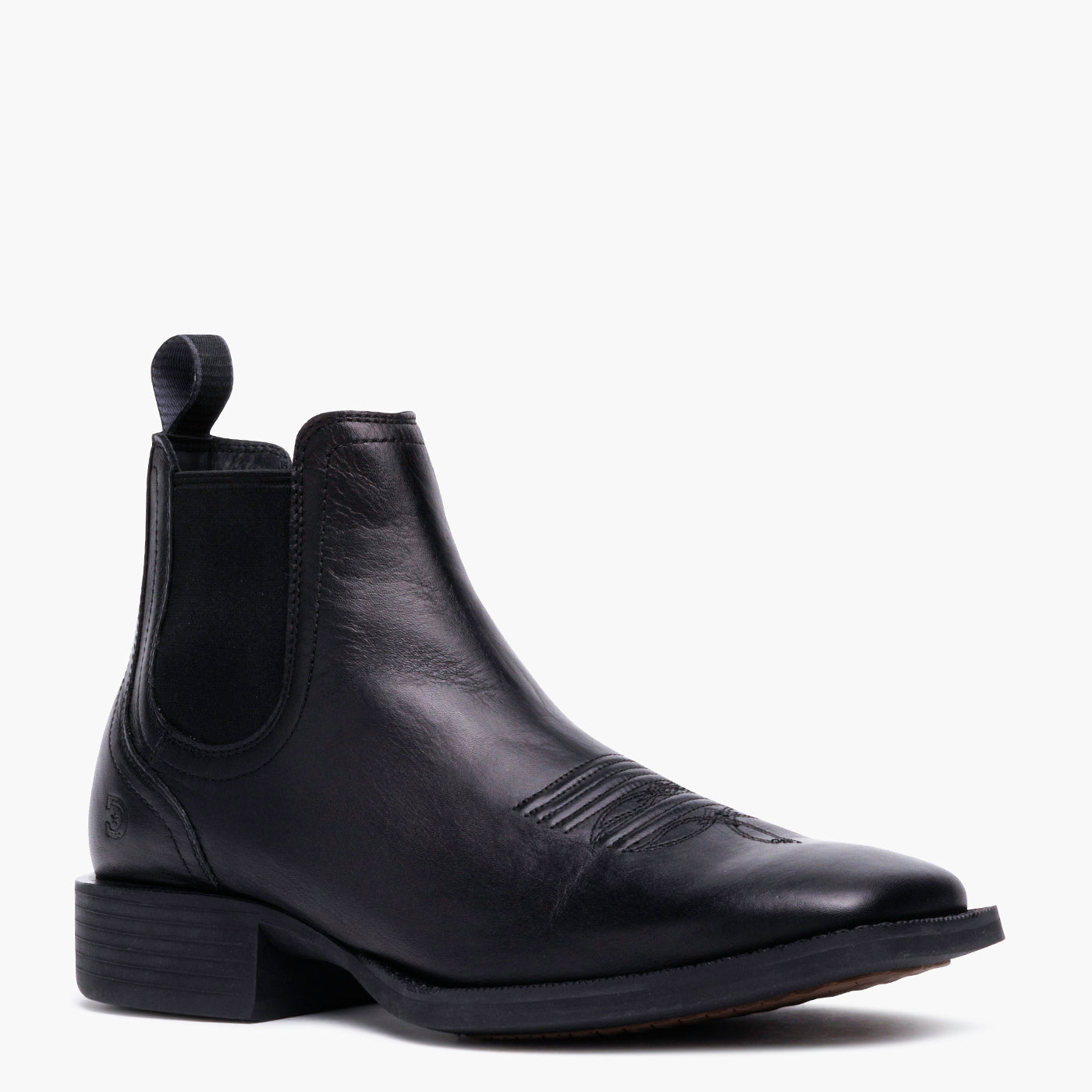 Front view of a Durango® black chelsea boot