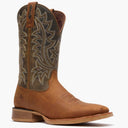 Front view of brown/green Durango Rebel Pro men's cowboy boots.