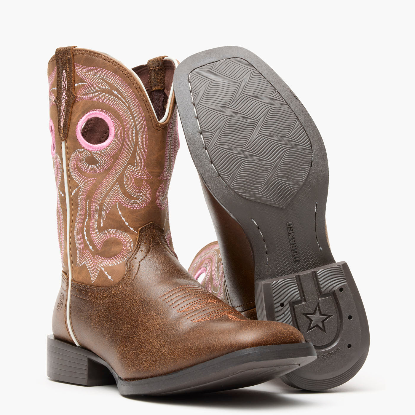 Front pair view of Durango® Westward™ Women's Rosewood Western Boot