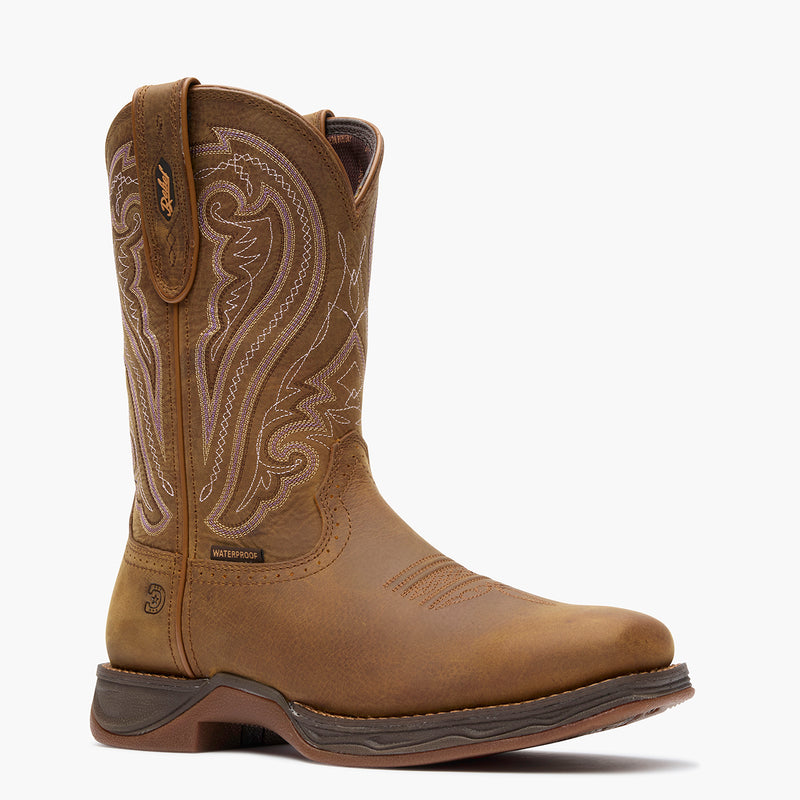 Front view of a Durango women's brown cowgirl boot
