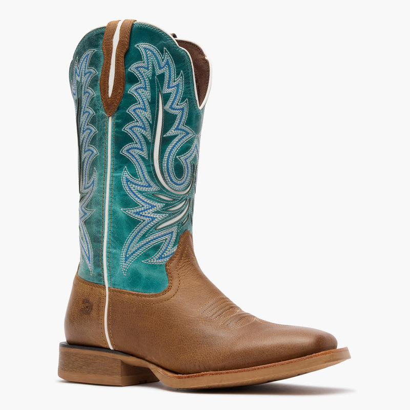 Front view of Durango® women’s 12” Gingersnap/Ocean Blue Lady Rebel Pro™