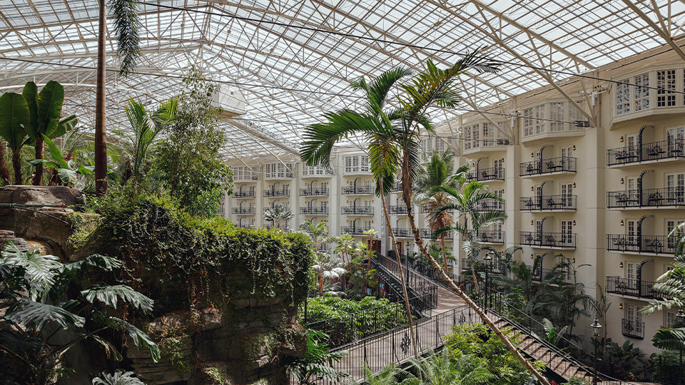 Gaylord Opryland Hotel Interior Walkway with tropical plants