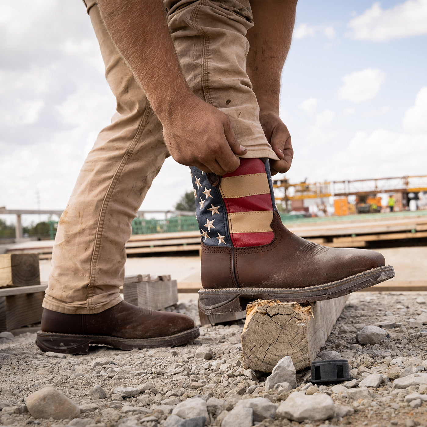 Durango® Workin' Rebel™ Patriotic Steel Toe Work Boot – Durango Boots