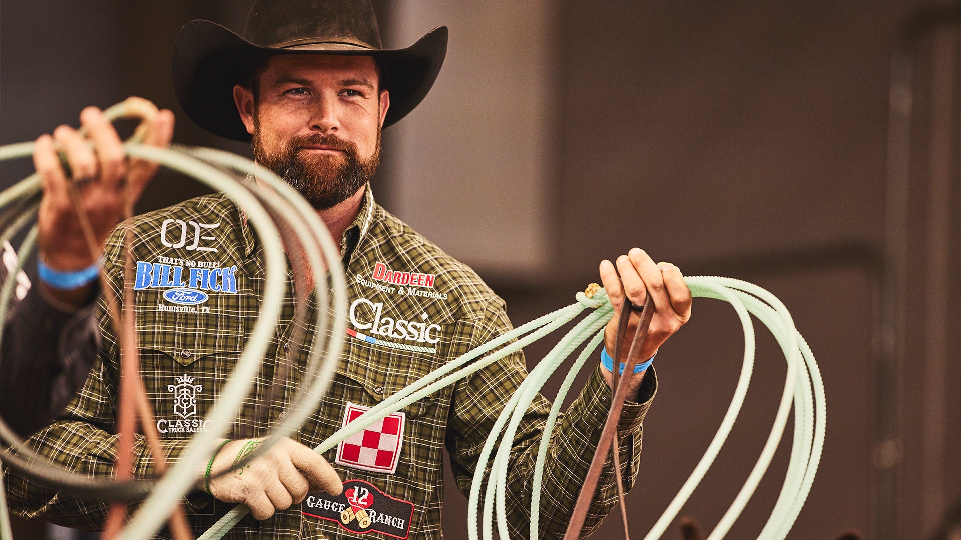 Paul Eaves, Team Roper, at the NFR