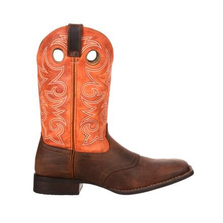 orange cowboy boots