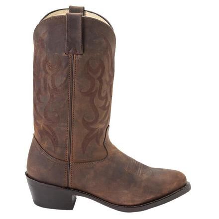 tan leather western boots