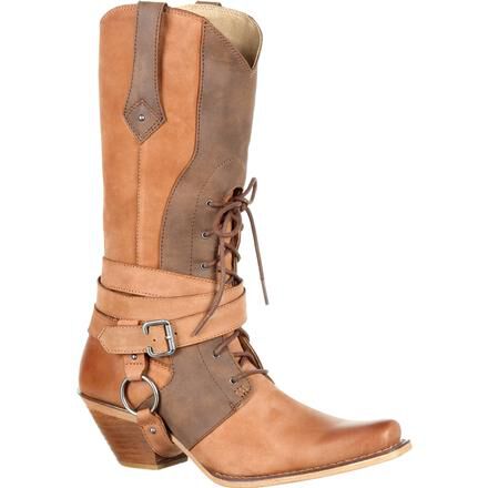 ladies lace up cowboy boots