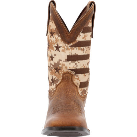 Durango® Westward™ Saddlehorn Digi Camo Flag Western Boot