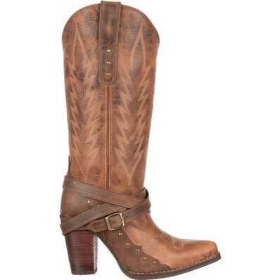 Durango® City Women's Aubrey High Heel Cowgirl Buckle Boot, , large