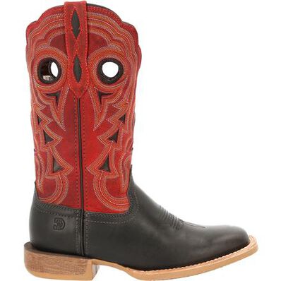 Durango® Lady Rebel Pro™ Women's Black & Crimson Western Boot, #DDB0421