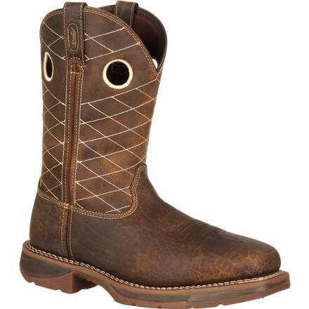 Brown Composite Toe Western Work Boots 