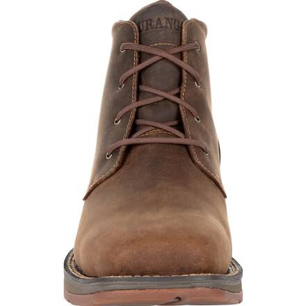 steel toe chukka work boots