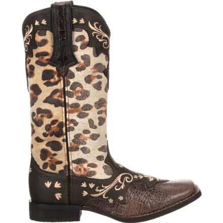 Women's Leopard Western Boot, #DCRD129