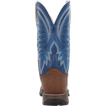 Rebel™ by Durango® Saddle Brown Denim Blue Western Boot, DDB0429