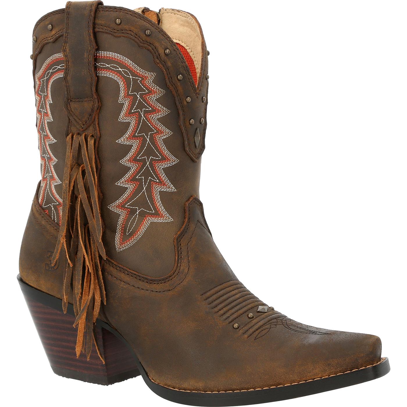 NEW•Crush™ by Durango® Women's Roasted Pecan Bootie Western Boot• buy Size 10