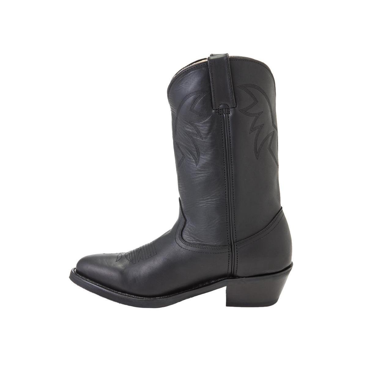 Durango: Men's Oiled Black Leather Comfort Western Boots