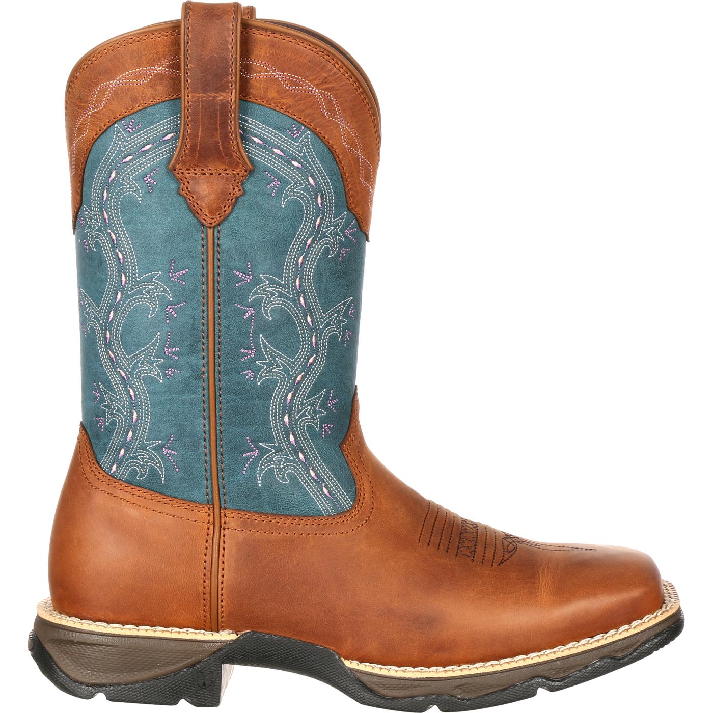 Lady Rebel by Durango - Women's Teal Blue Western Boots