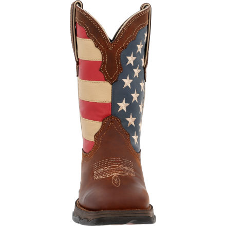 Patriotic Pull On Western Flag Boot Lady Rebel By Durango