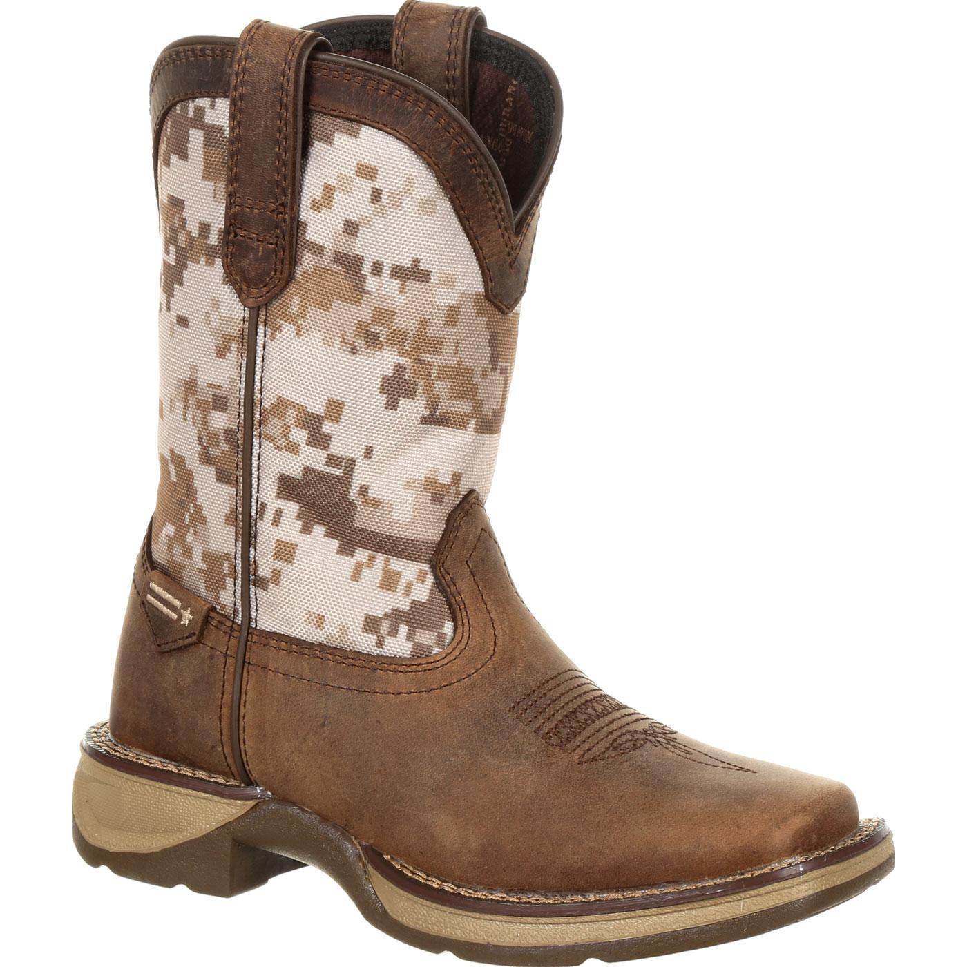 Lil' Rebel™ by Durango® Big Kids Desert Camo Western Boot, #DBT0208Y